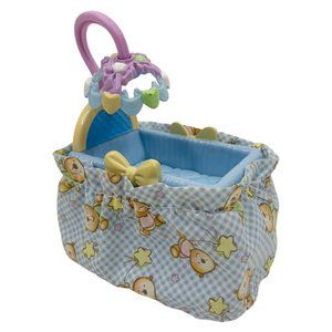 Fisher Price Loving Family Dollhouse Baby Boy Bassinet Nursery Blue Replacement